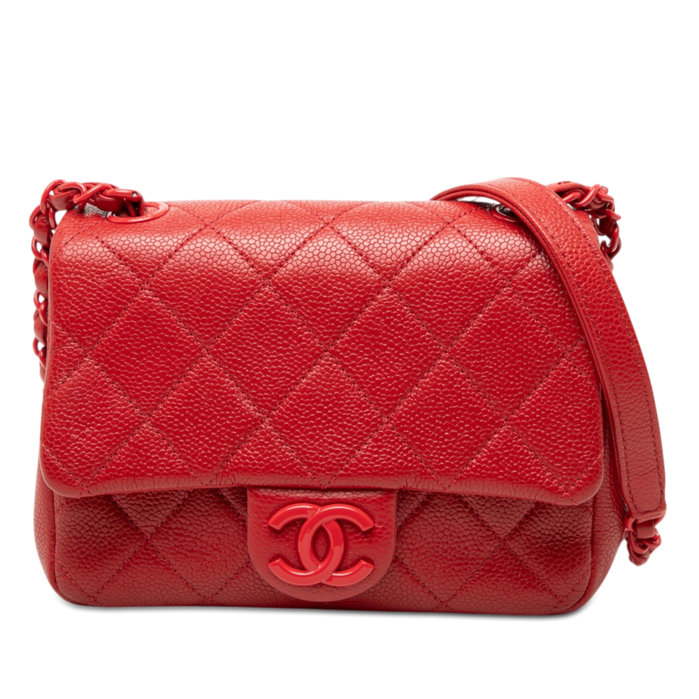 Pre-Loved Chanel Mini Square Caviar Incognito Flap
